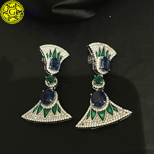 Gewels Najuk Navratna Earrings