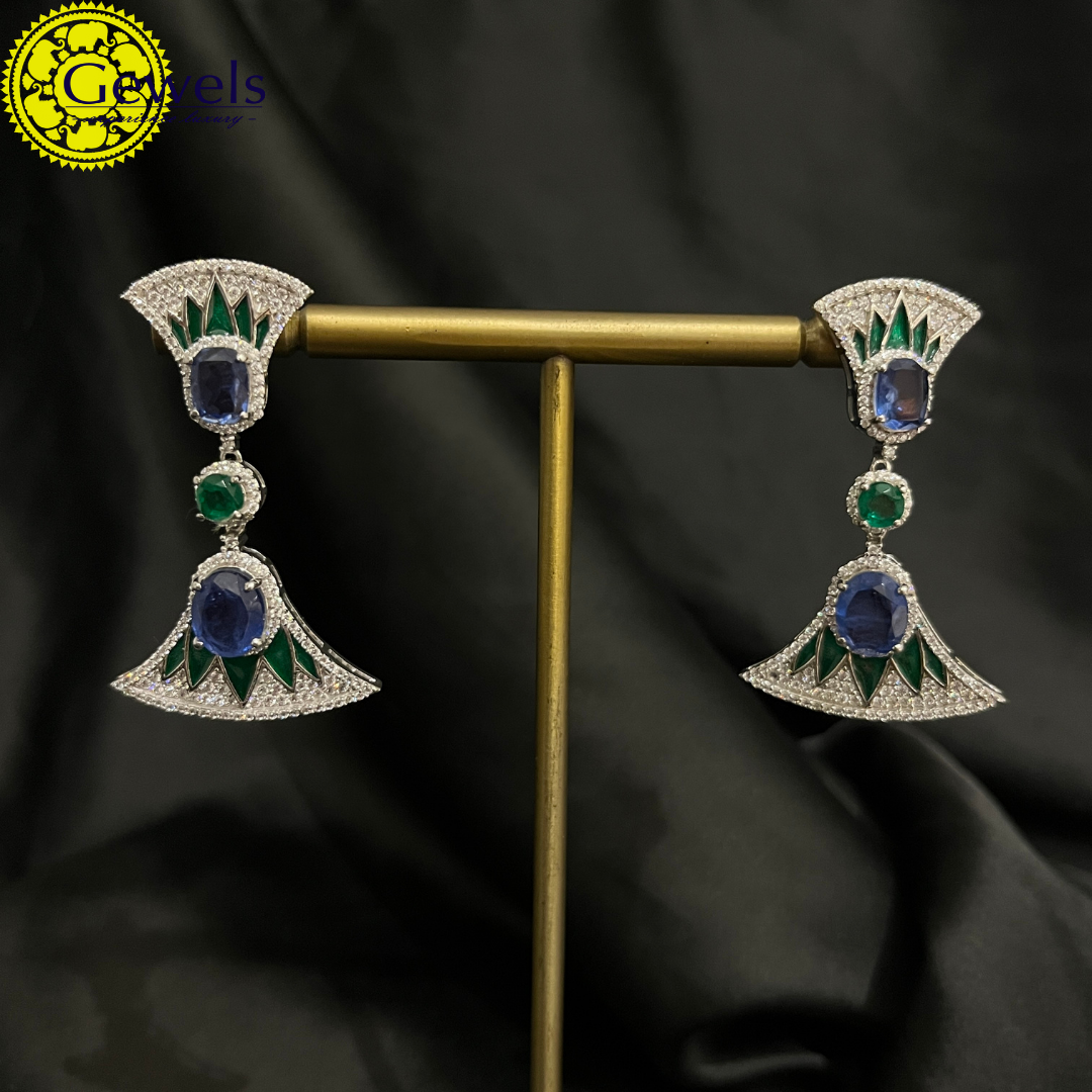 Gewels Najuk Navratna Earrings