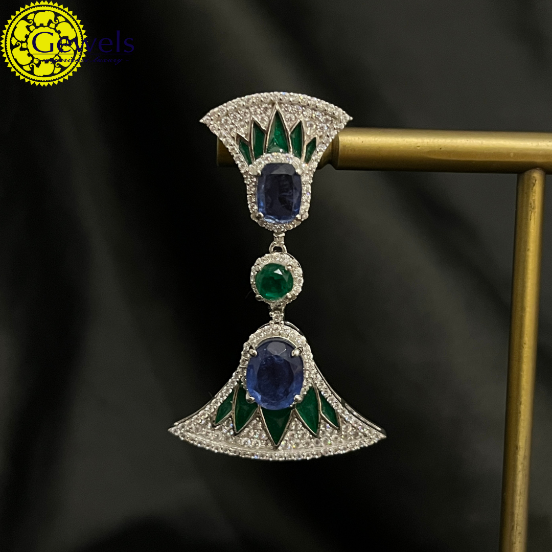 Gewels Najuk Navratna Earrings