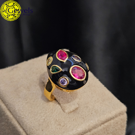 Gewels Abharana Multicolor Ring