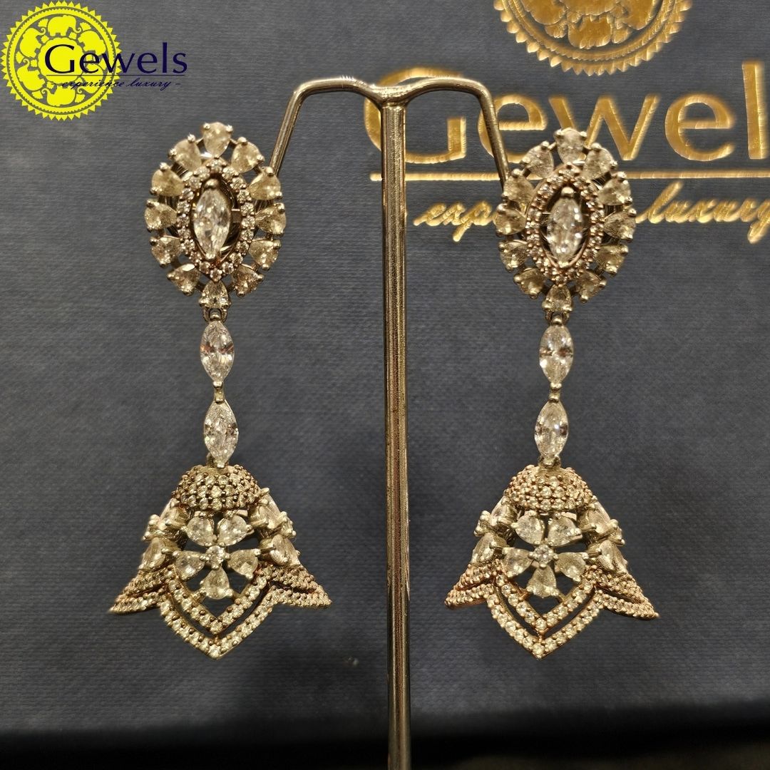 Gewels Rose Golden Glow Earrings