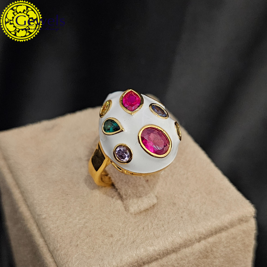 Gewels Abharana Multicolor Ring