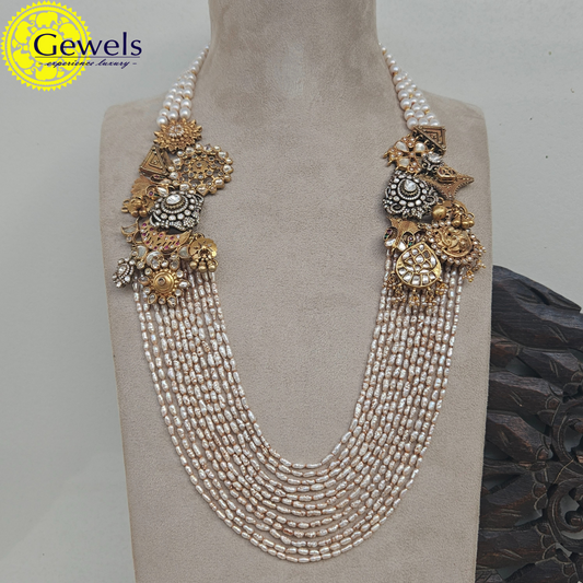 Gewels Karmali Rangoli Pearl Necklace
