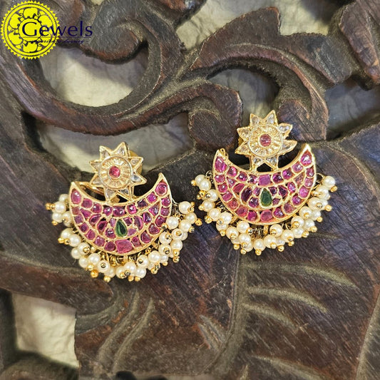 Gewels Chaand Ruby Earrings