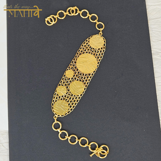 Gewels Gold Mesh Bracelet