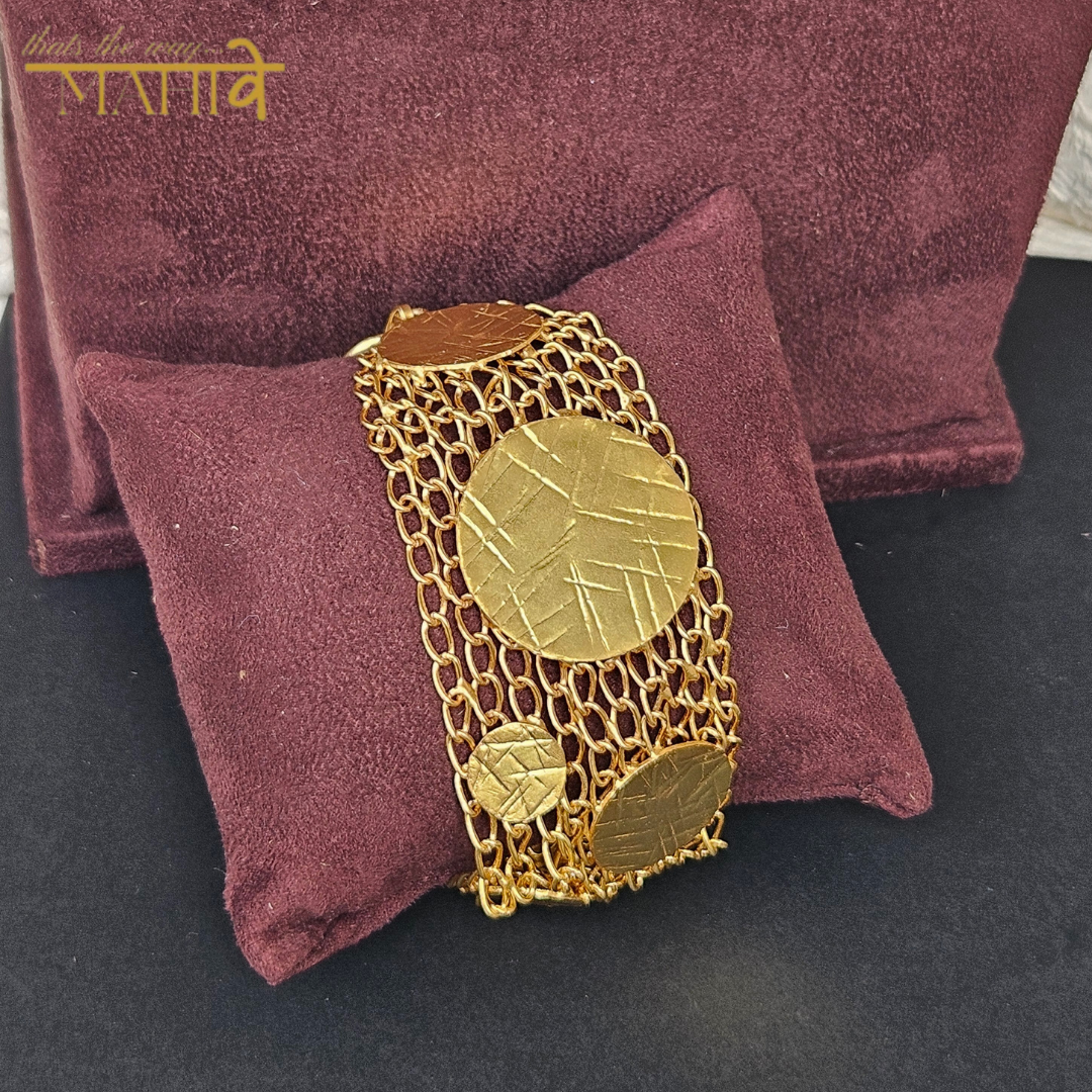 Gewels Gold Mesh Bracelet