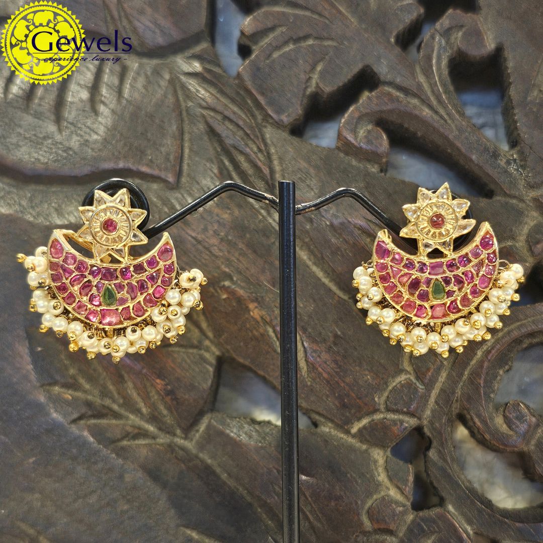Gewels Chaand Ruby Earrings