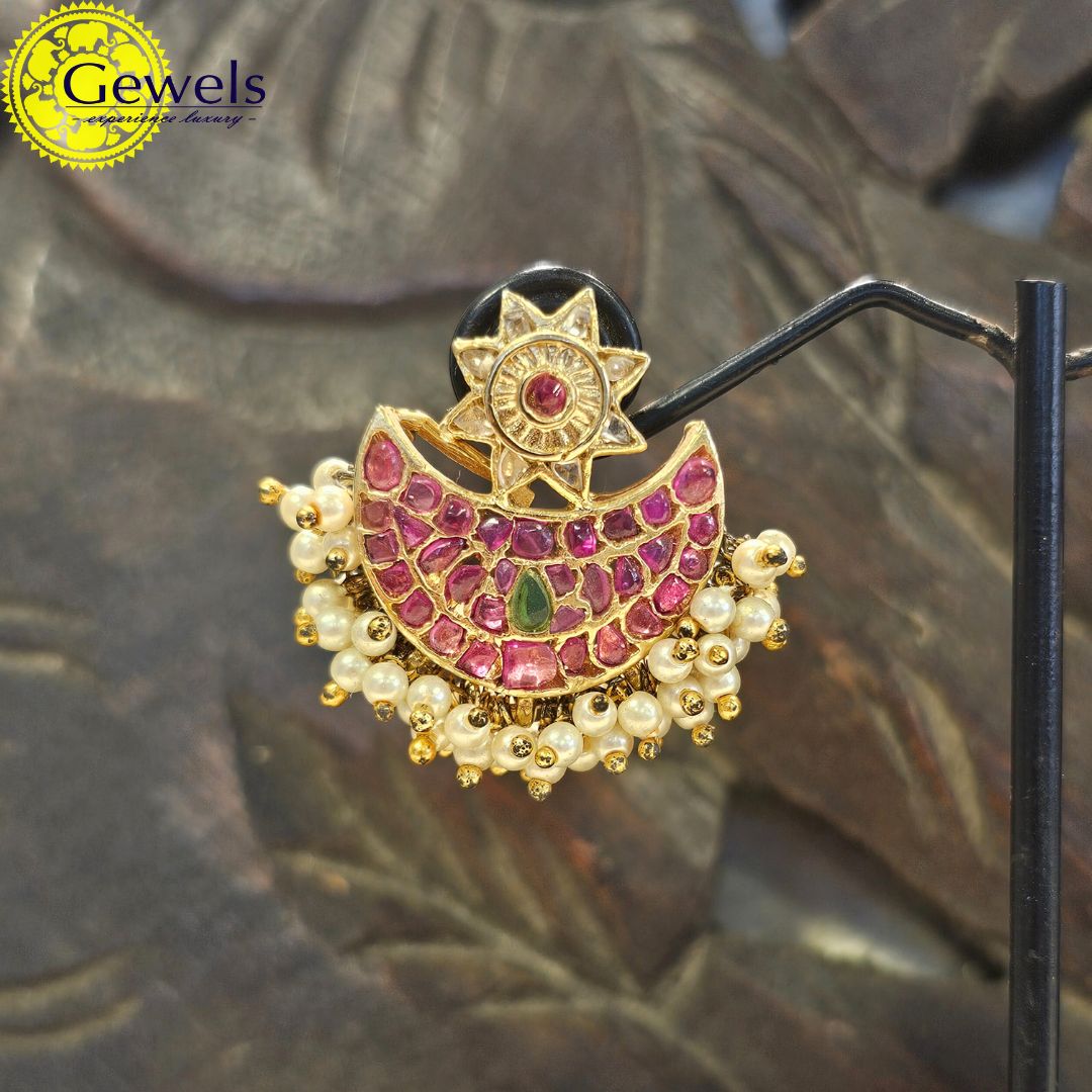 Gewels Chaand Ruby Earrings