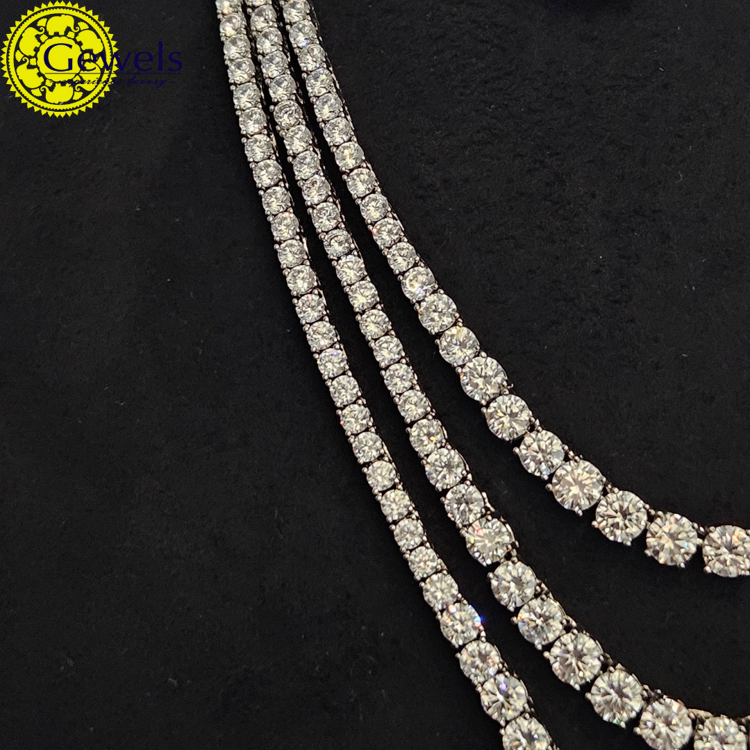 Gewels Abhiram Haar Neck Set