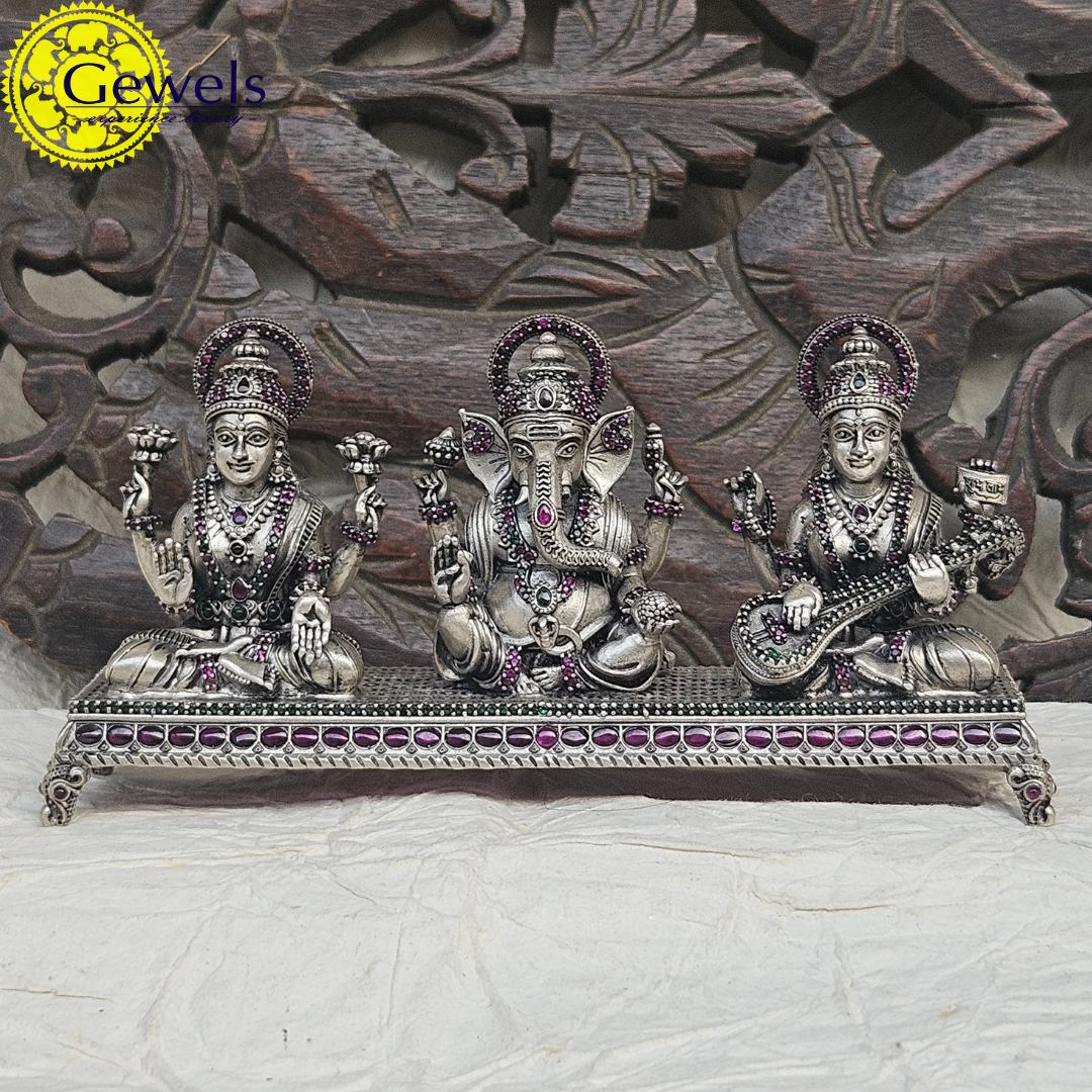 Gewels Lakshmi Ganesh Saraswati Idol