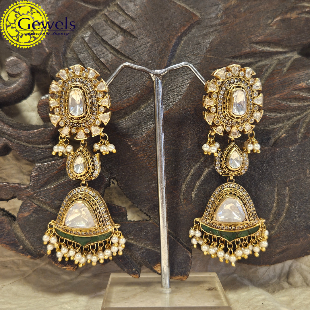 Gewels Meenakari Jhumkas
