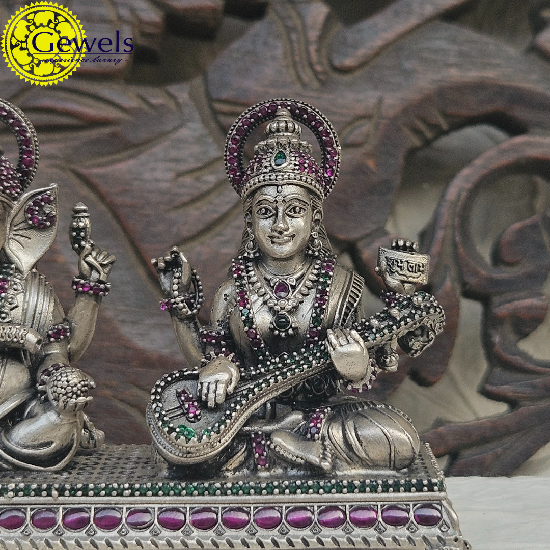 Gewels Lakshmi Ganesh Saraswati Idol