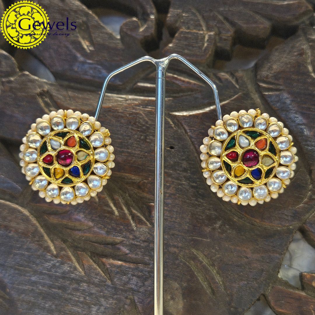 Gewels Aadhya Sparsha Navratna Studs