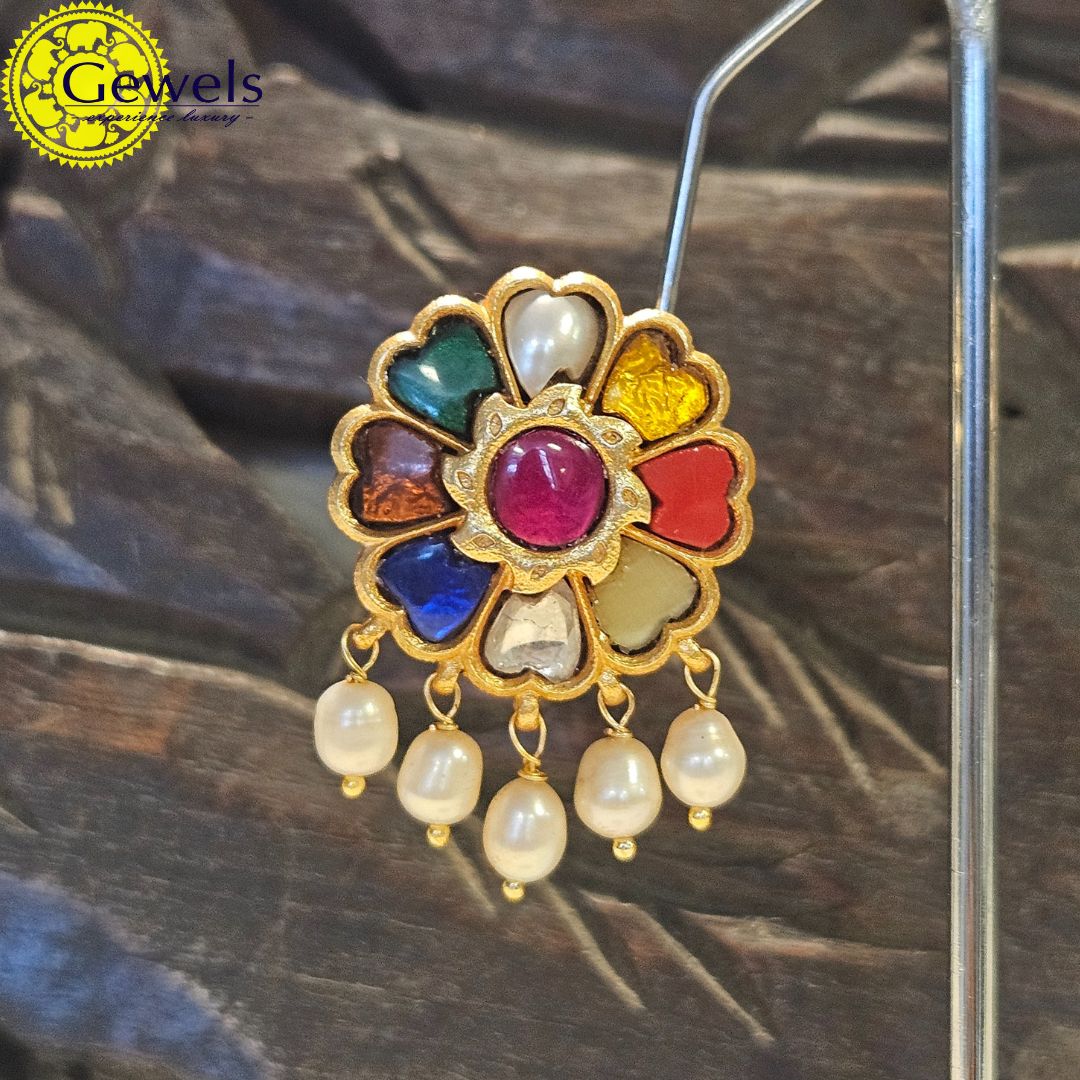 Gewels Nitya Jyoti Navratna Earrings