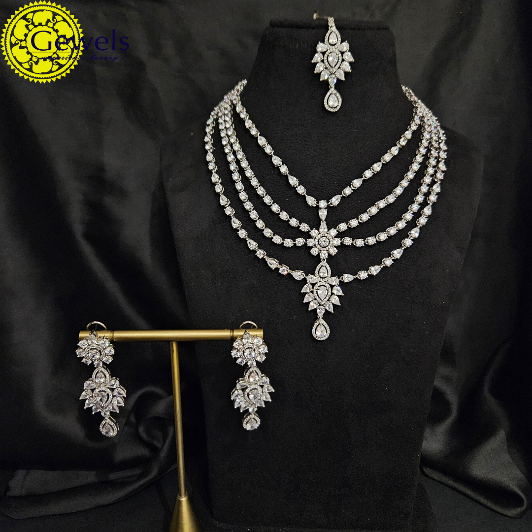 Gewels Anuprita Layered  Necklace Set