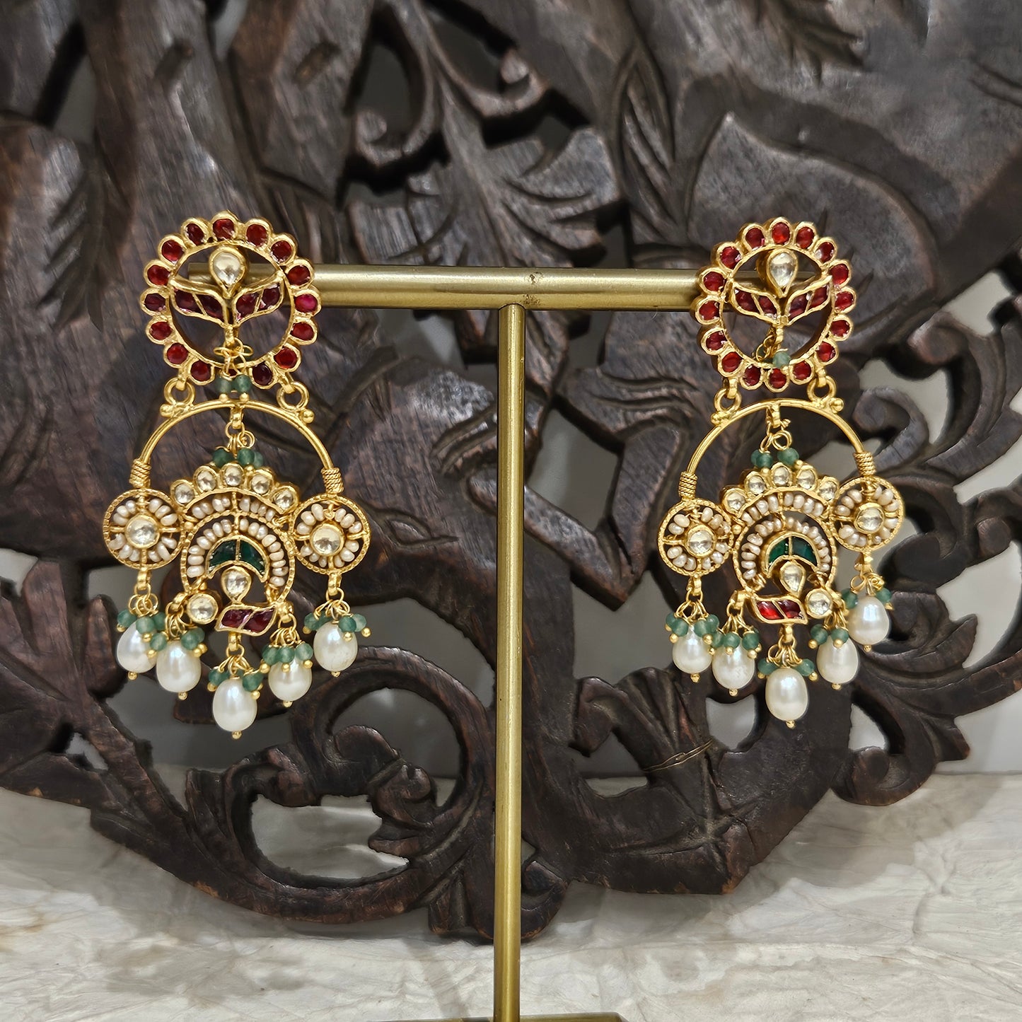 Gewels Dugri MEena Earrings