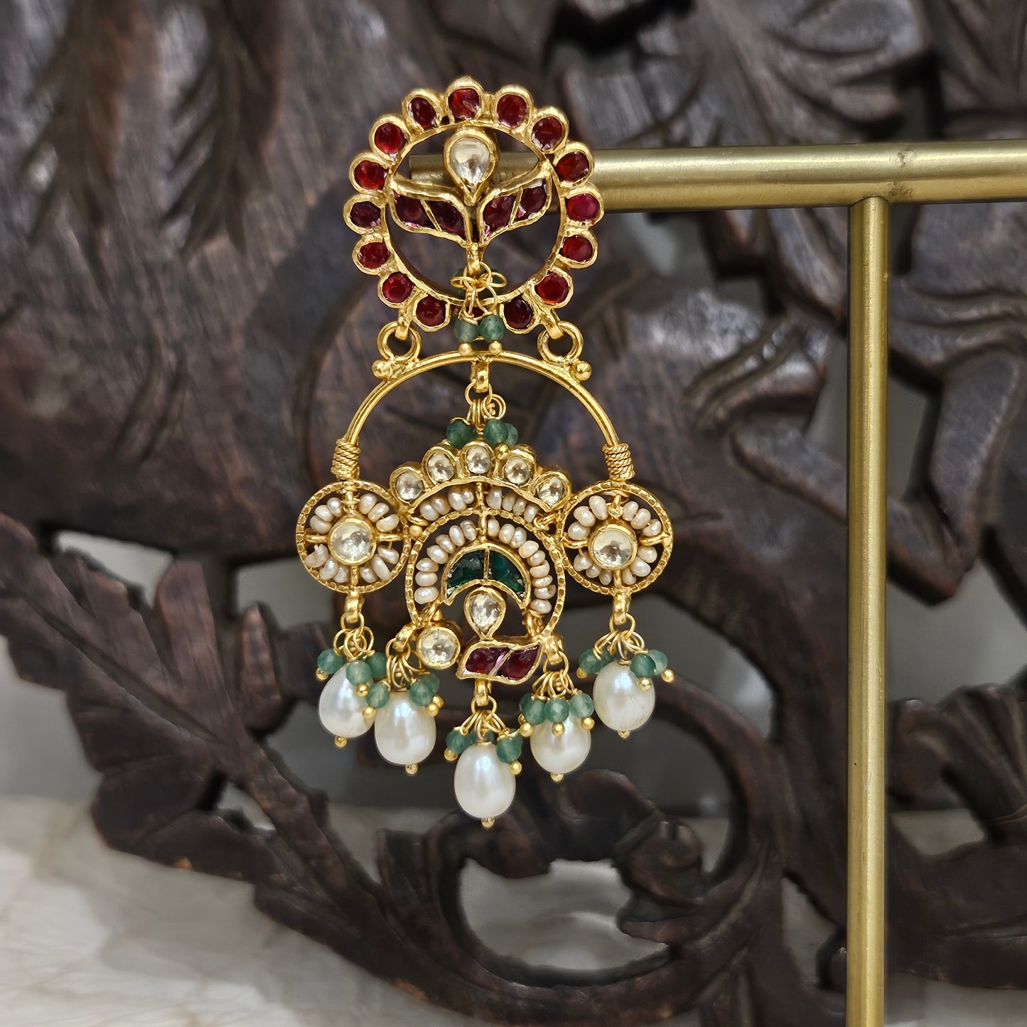 Gewels Dugri MEena Earrings