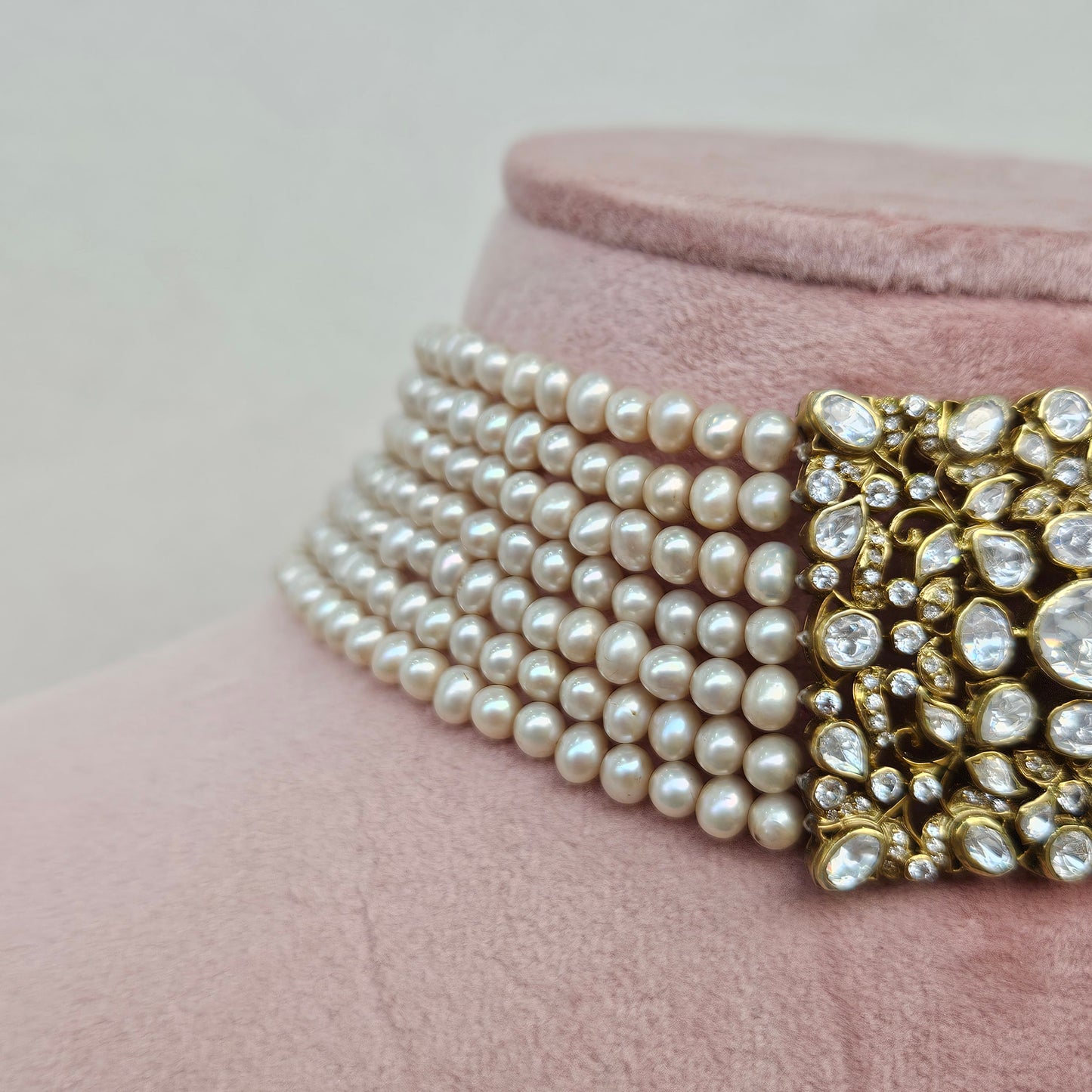 Gewels Ratnam Zaveri Moti Necklace Set