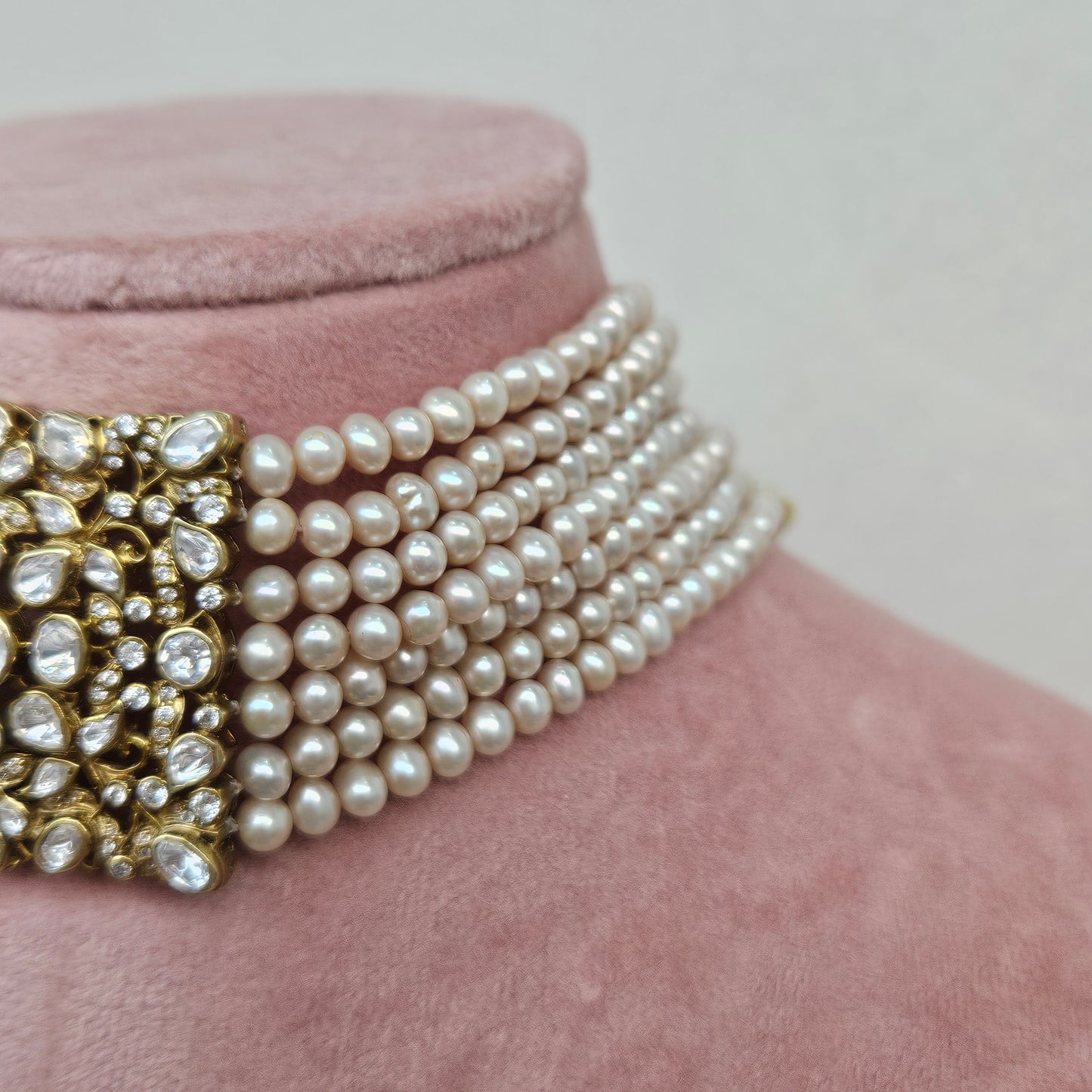 Gewels Ratnam Zaveri Moti Necklace Set