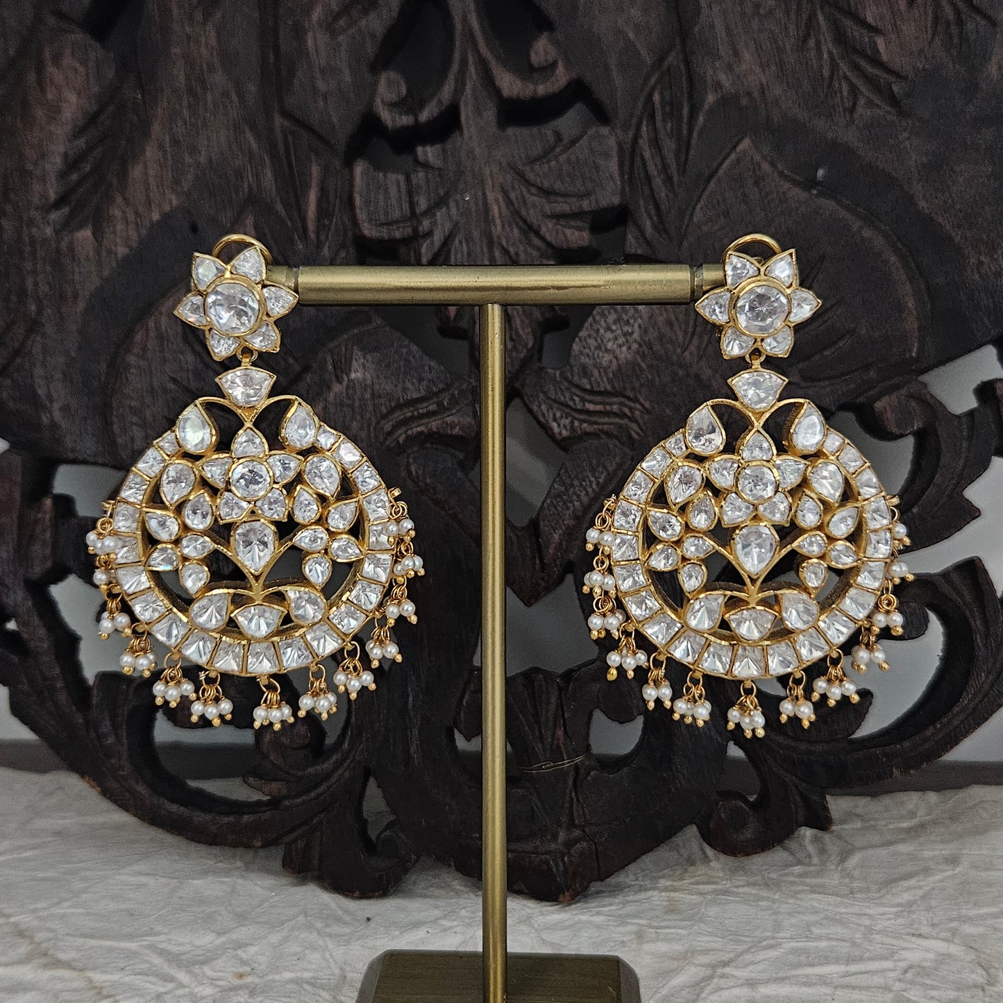 Gewels Rangbali Polki Earrings