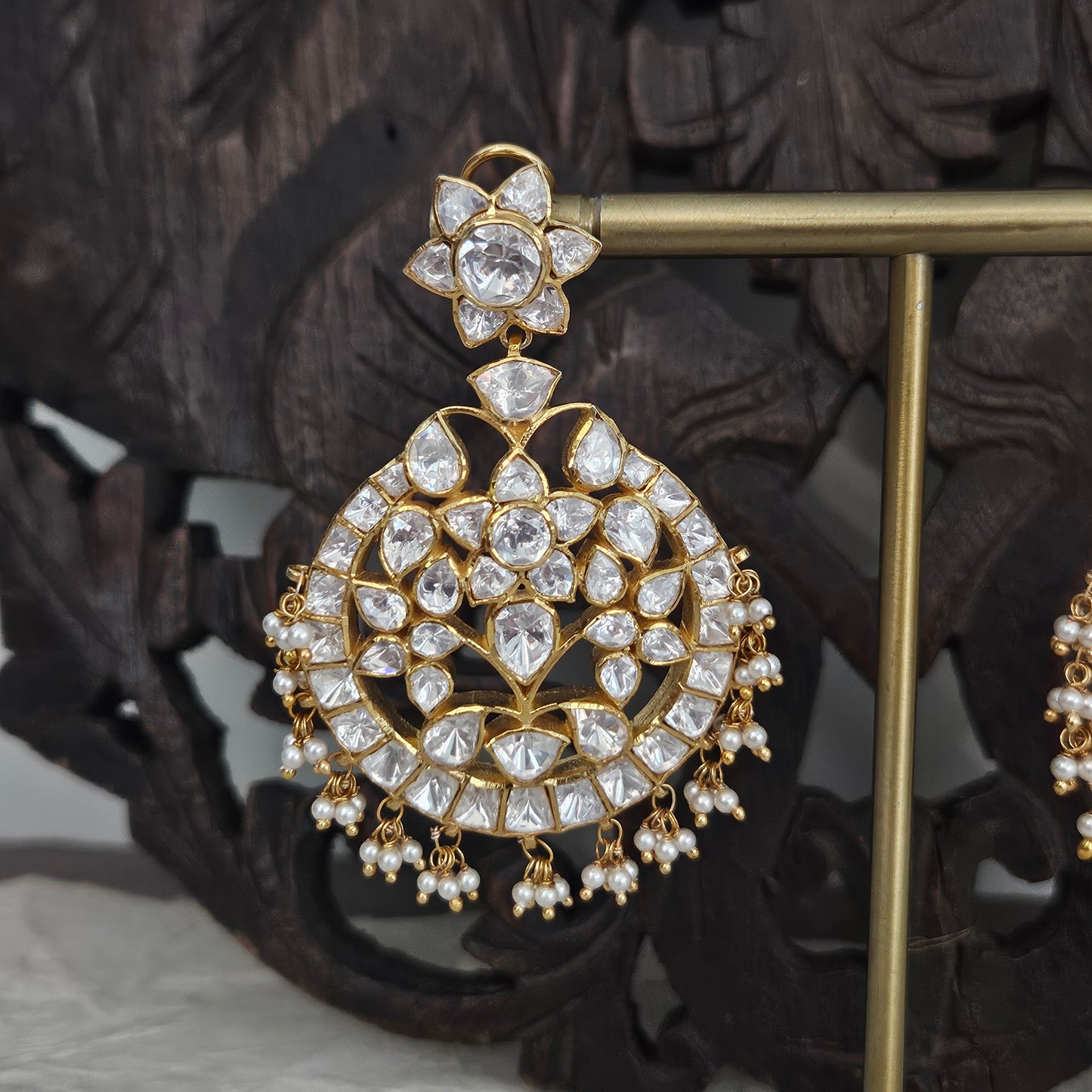 Gewels Rangbali Polki Earrings