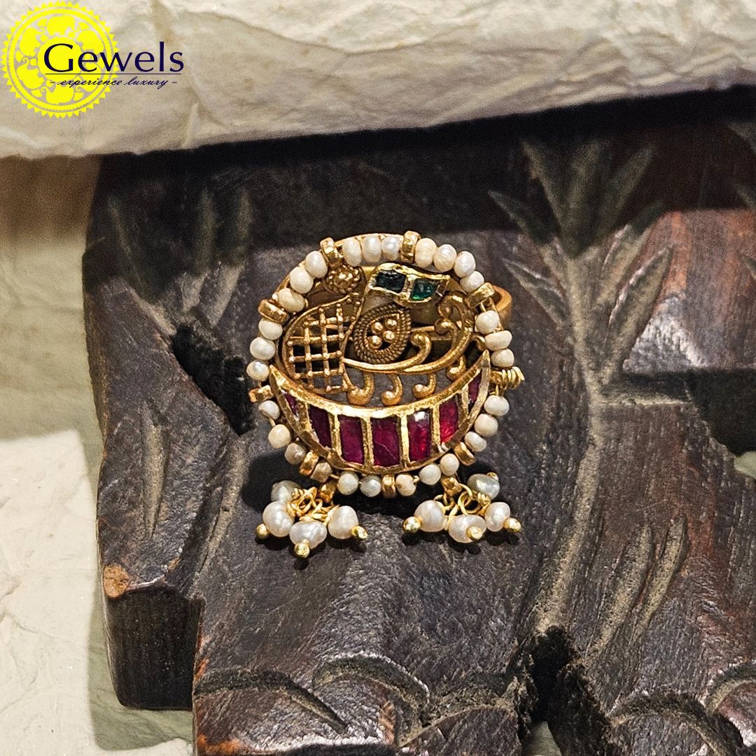 Gewela Arawali Rice Pearl Ring