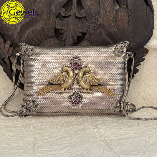 Gewels Sona paksh Silver Bag