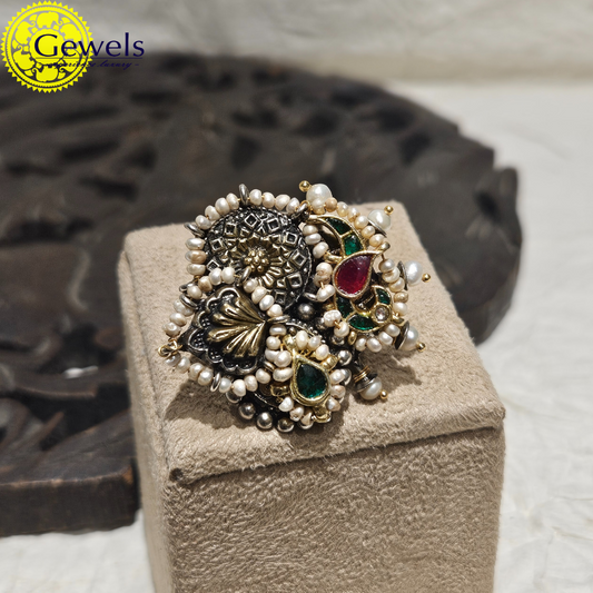 Gewels Silver Ladies Ring