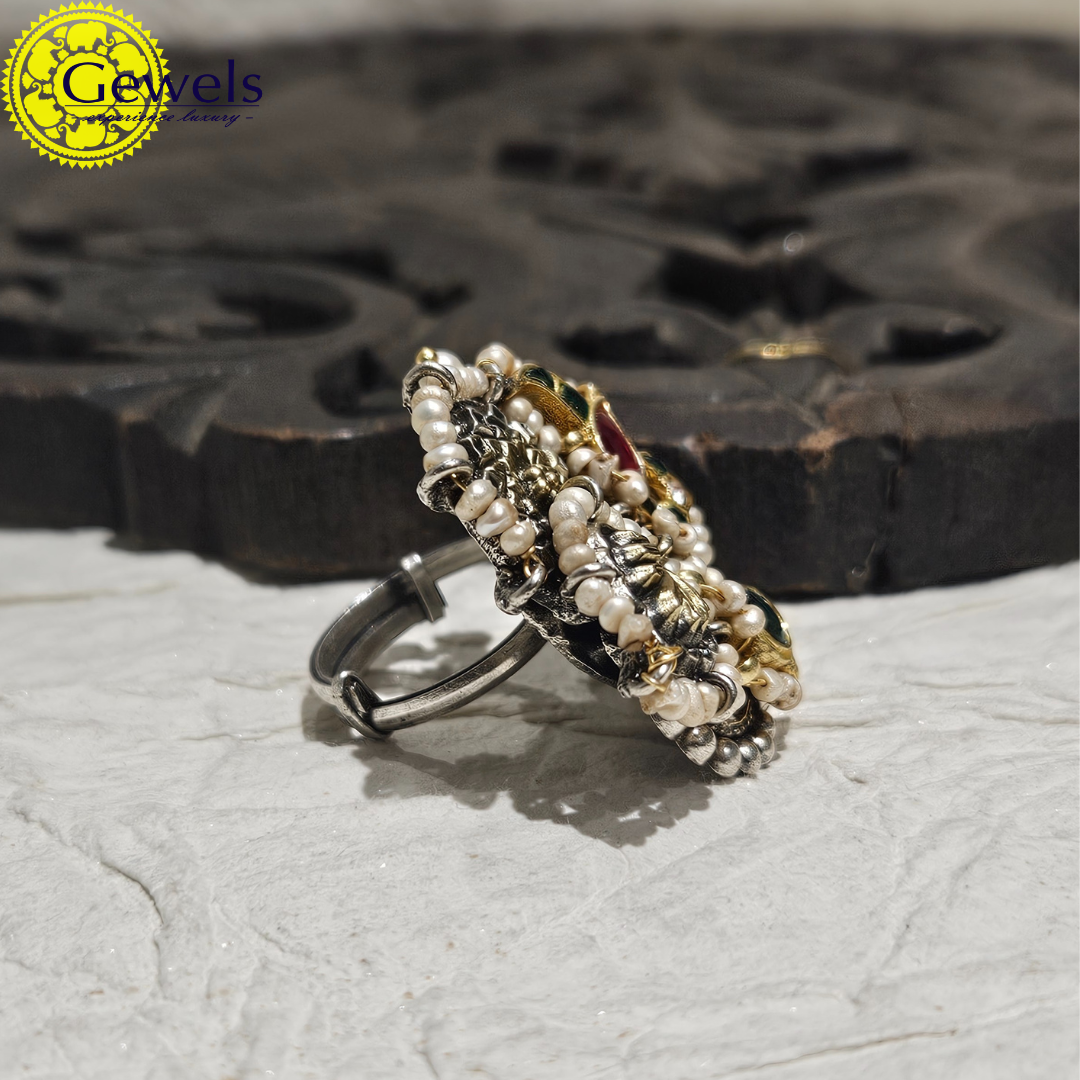 Gewels Silver Ladies Ring