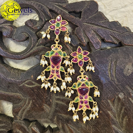 Gewels Malti Ruby Earrings