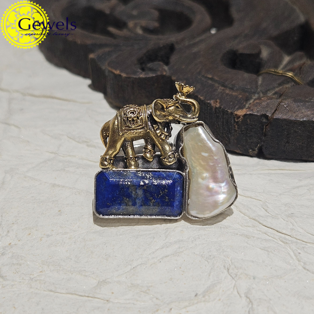 Gewels Lepis Blue Ring