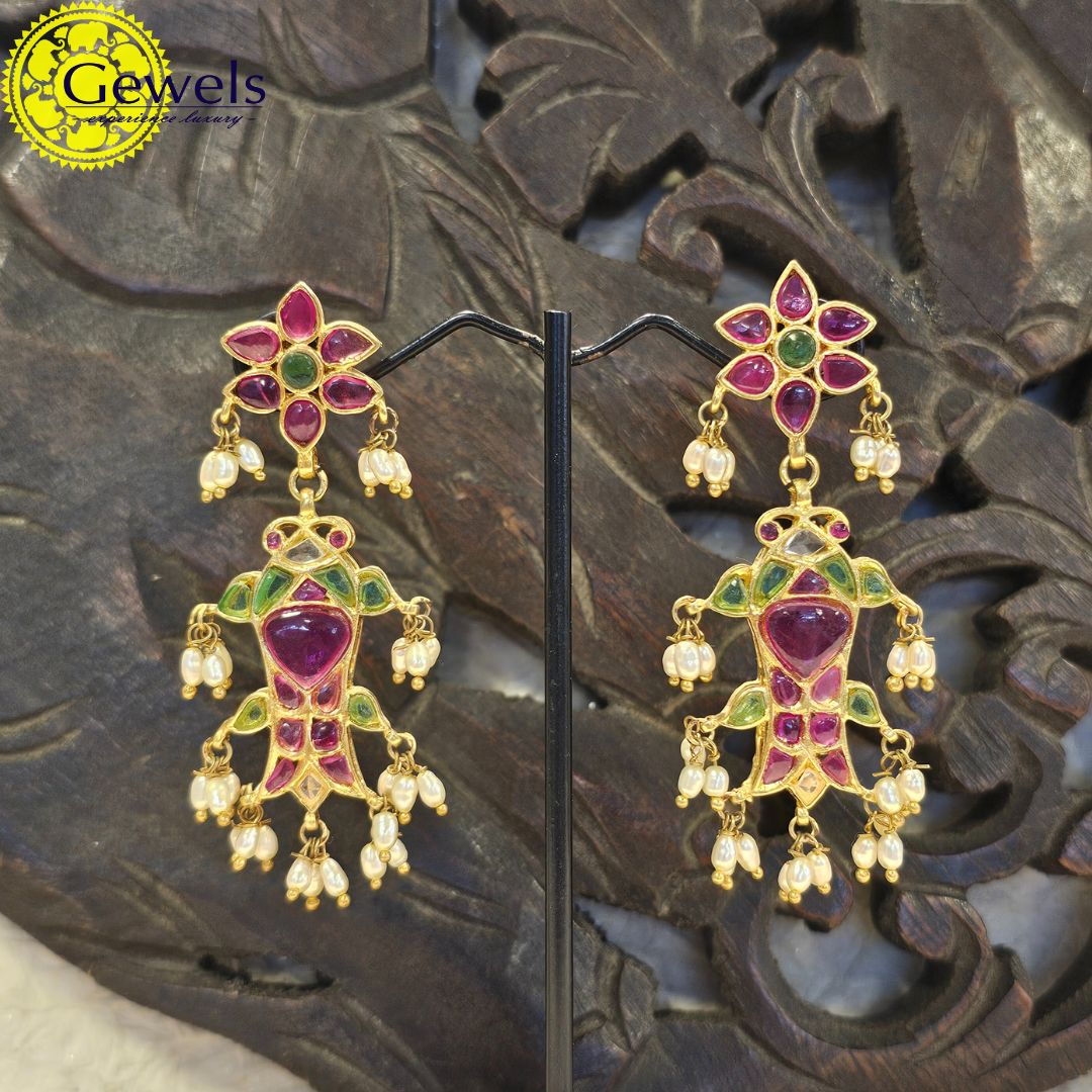 Gewels Malti Ruby Earrings