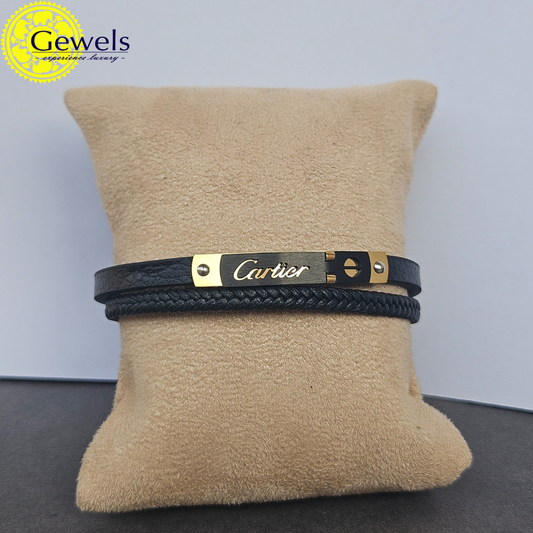 Gewels Premium Cartier Leather Bracelet