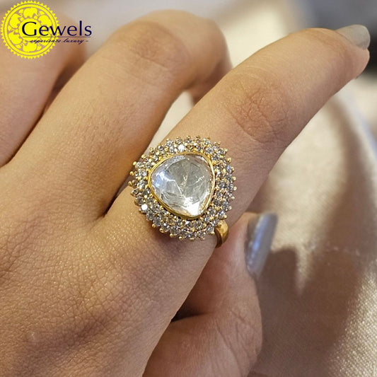Gewels Dainty Polki Ring