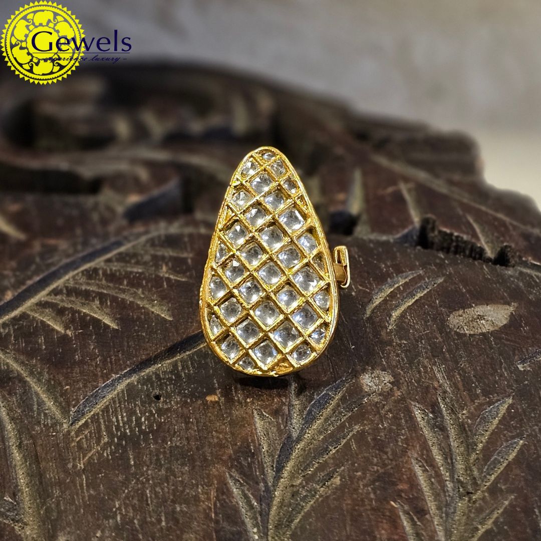 Gewels Kundan Ring