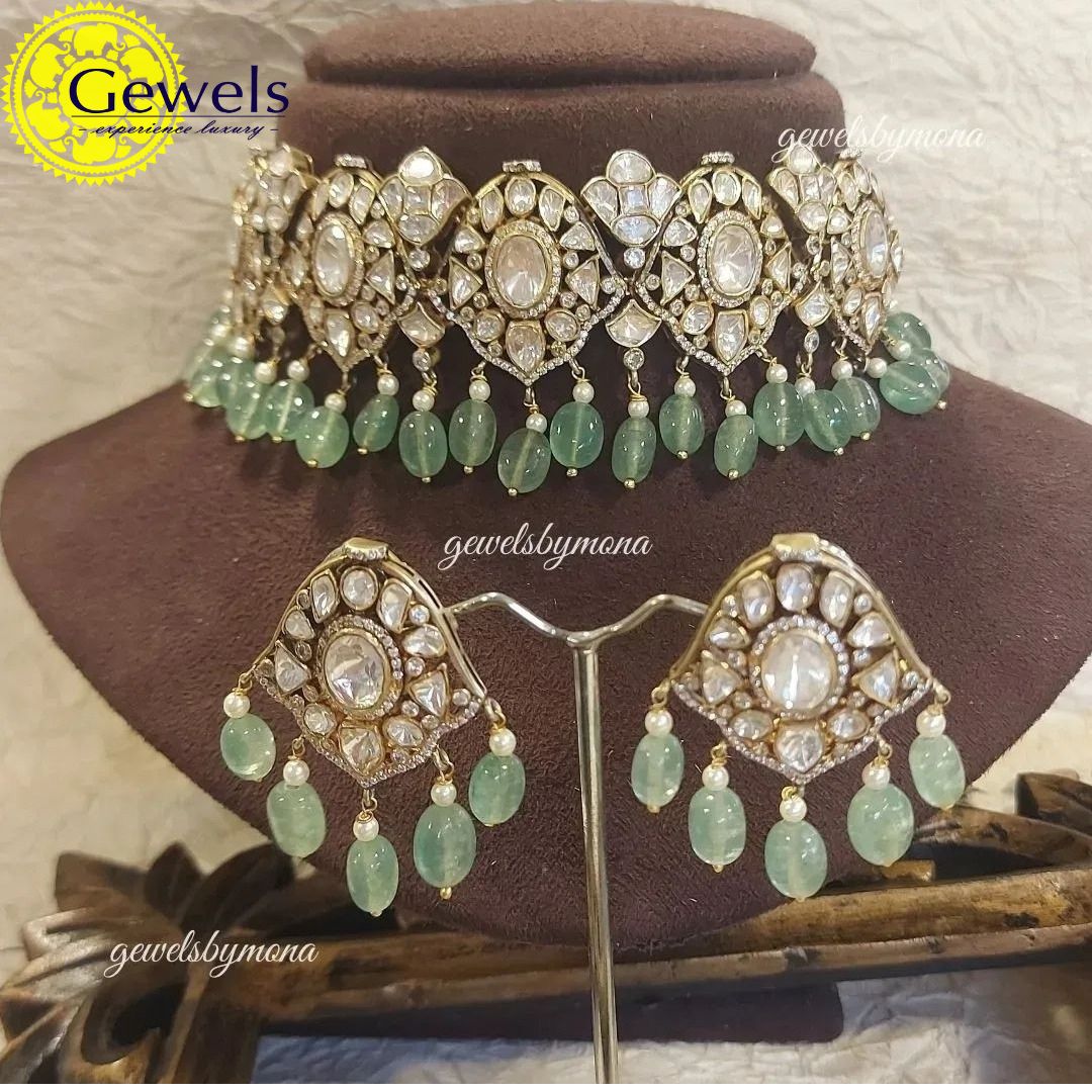 Gewels Vintage Polki Choker Set