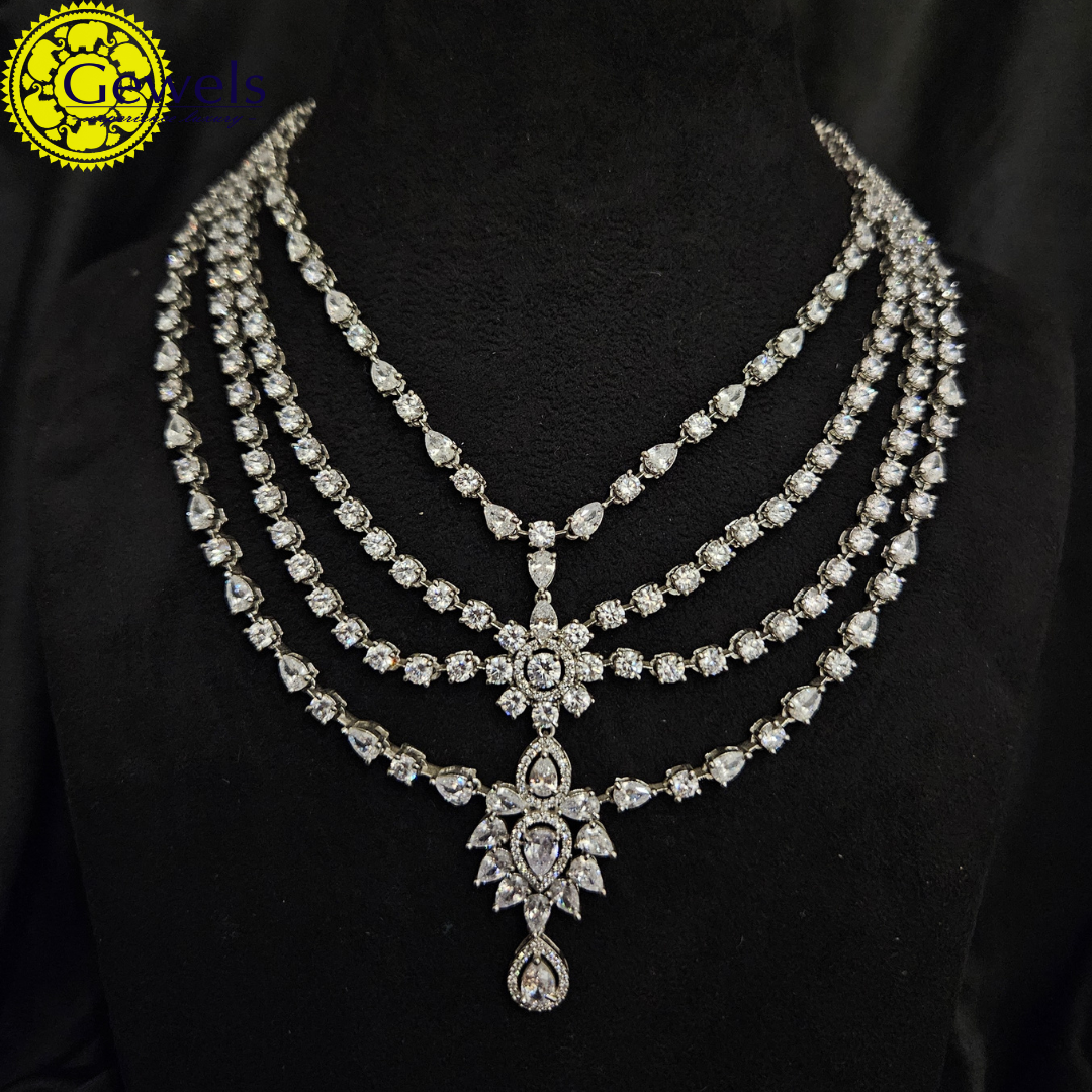 Gewels Anuprita Layered  Necklace Set