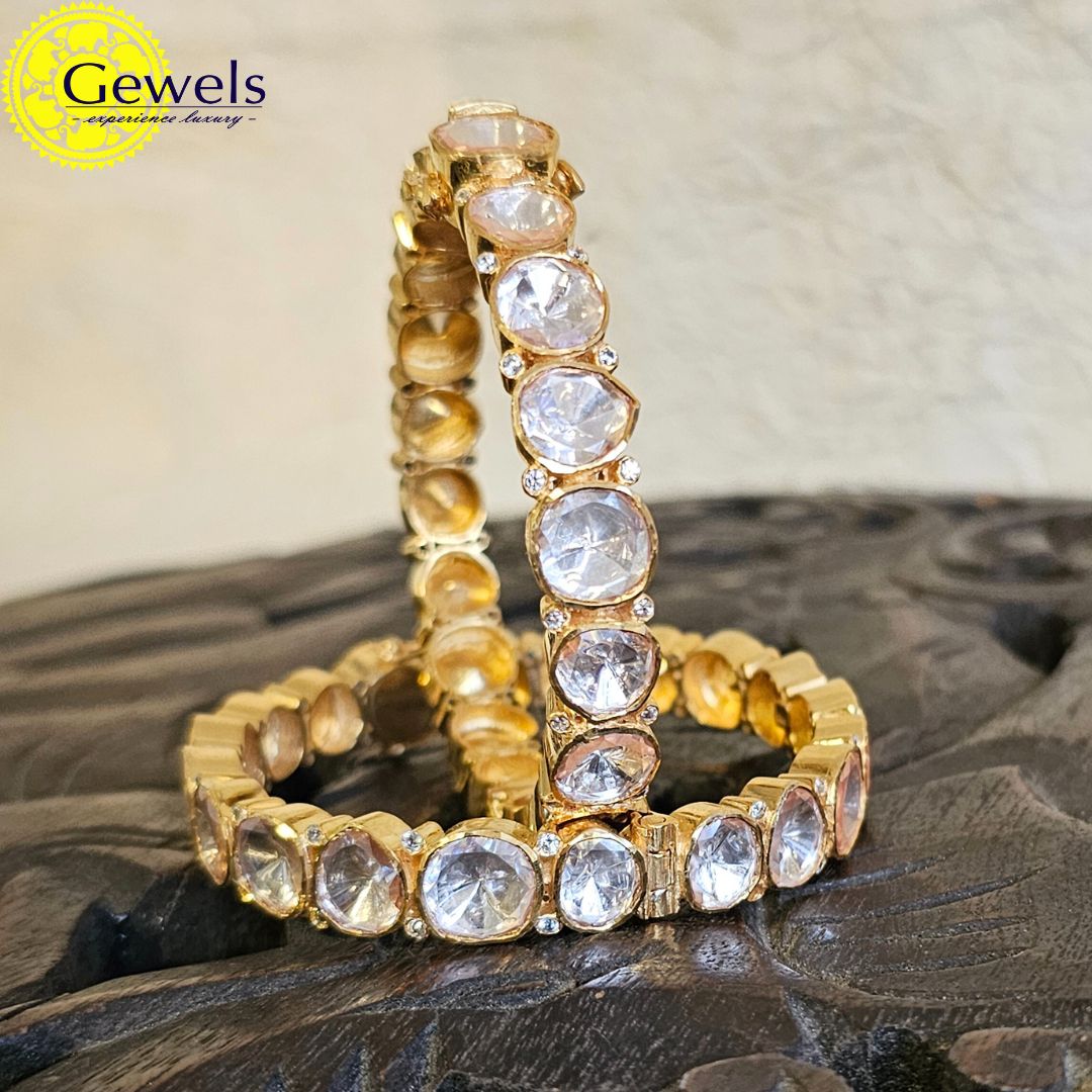 Gewels Victorian Polki Bangles