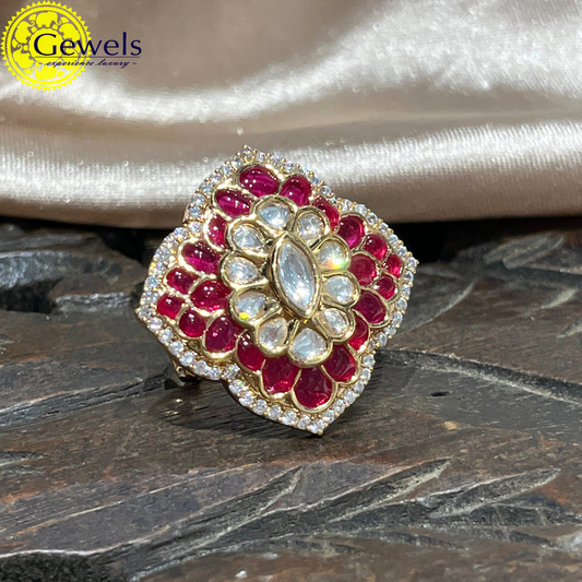 Gewels Ekta Kundan ring