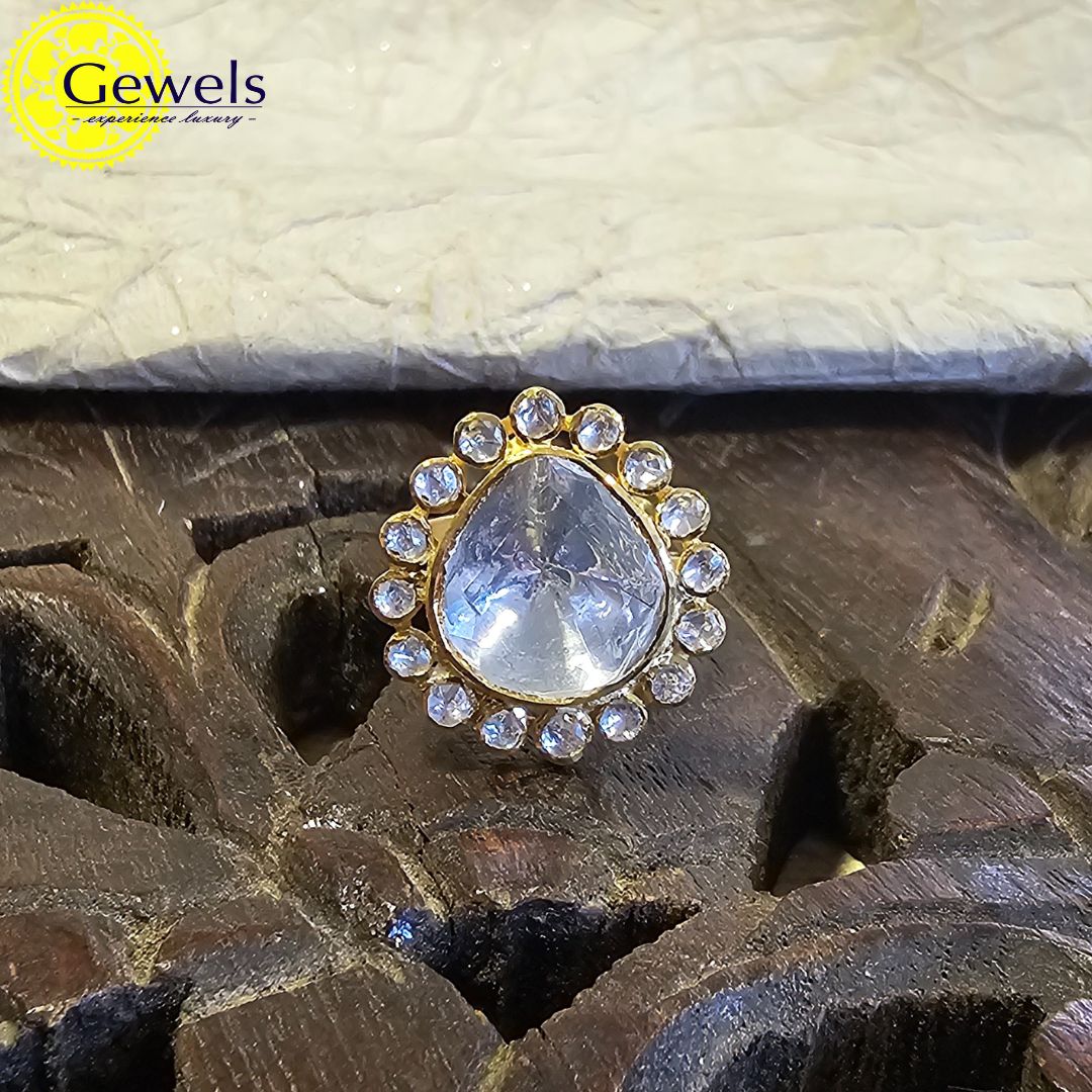 Gewels Elegant Polki Ring