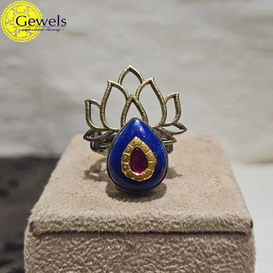 Gewels Lapis Enamel Ring