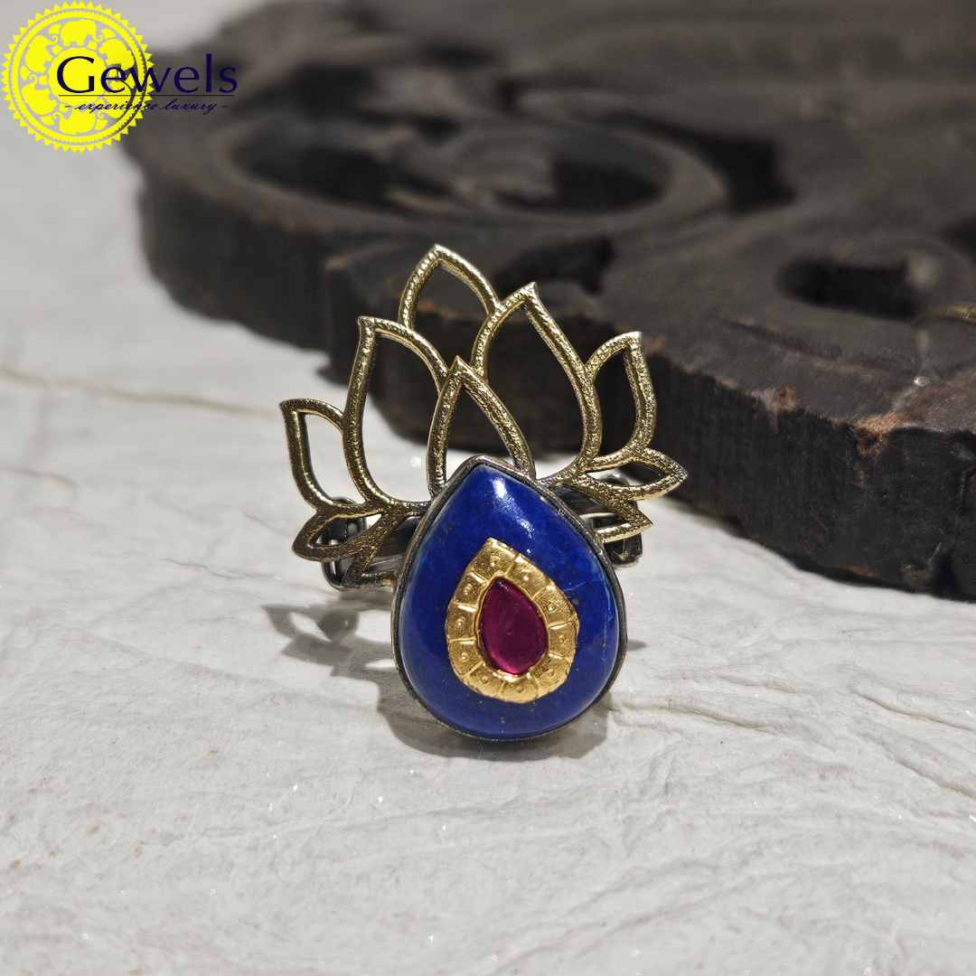 Gewels Lapis Enamel Ring