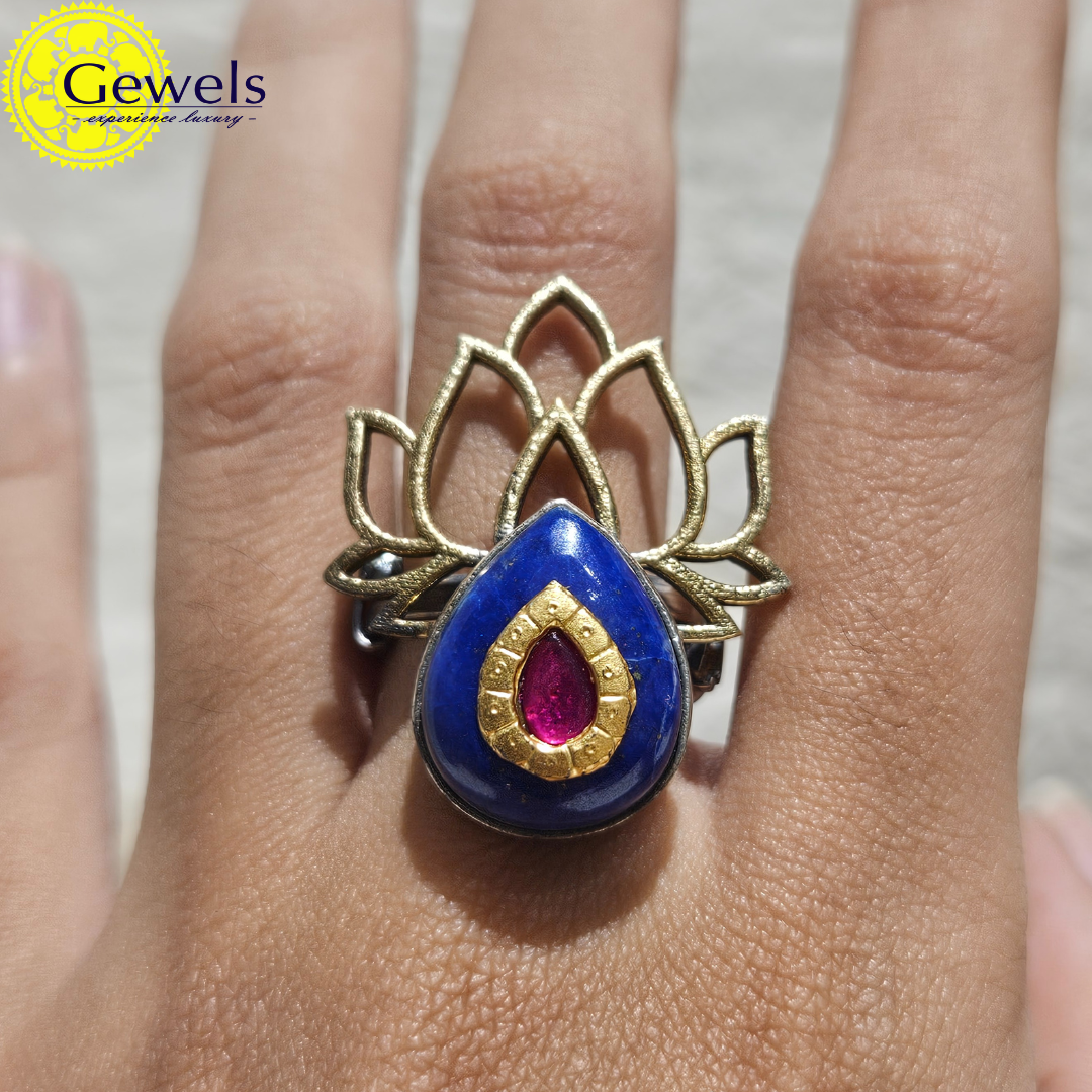 Gewels Lapis Enamel Ring
