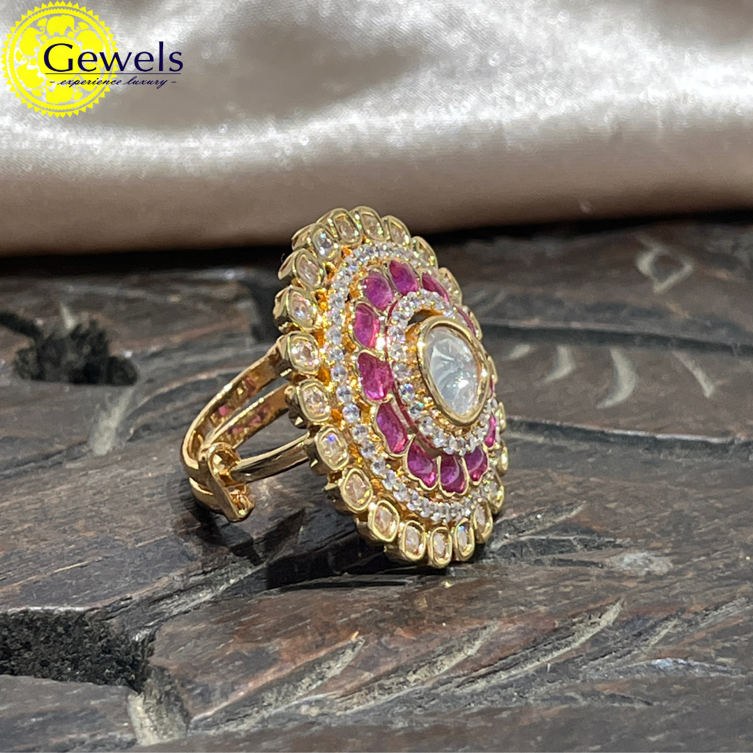 Gewels Polki Charming Ring
