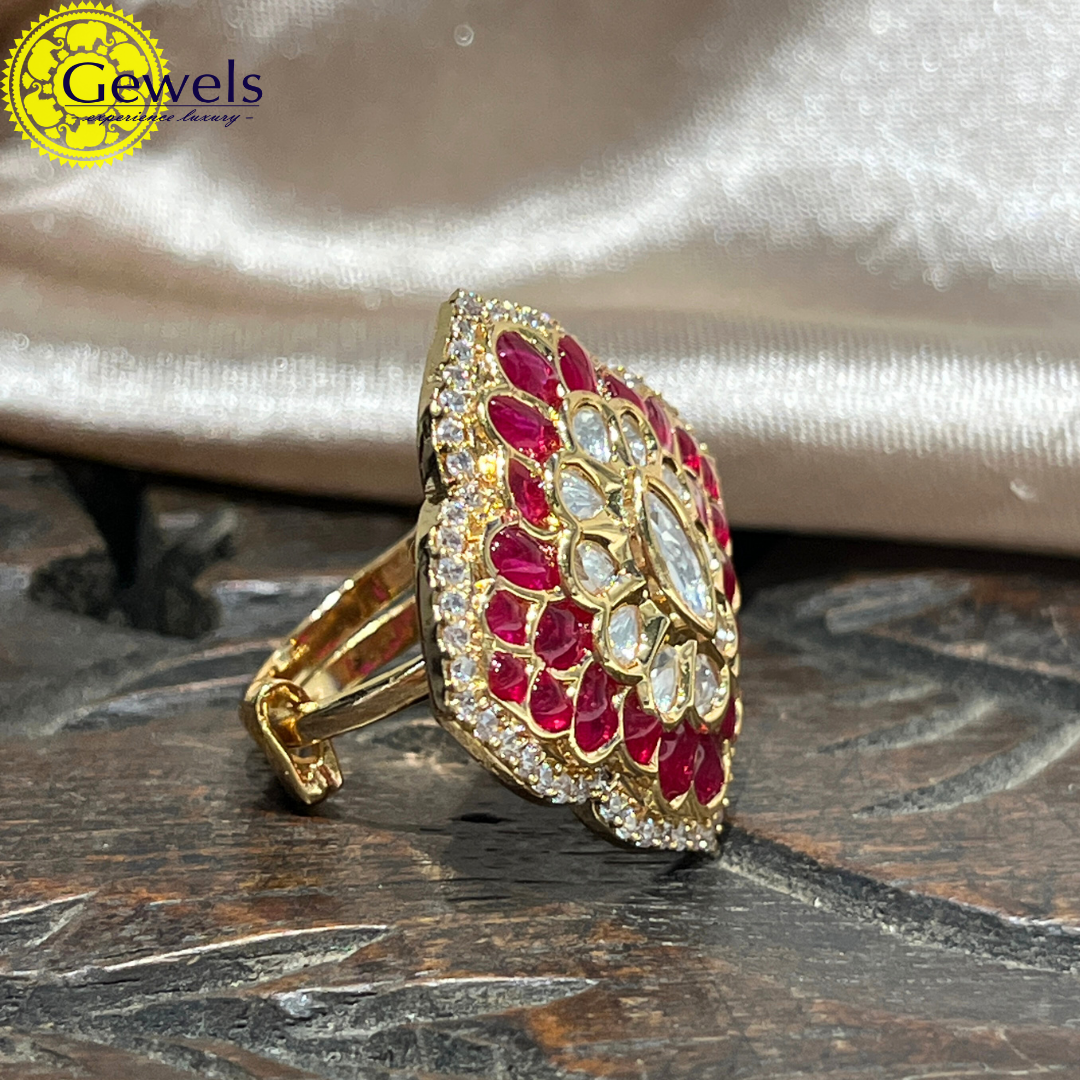 Gewels Ekta Kundan ring