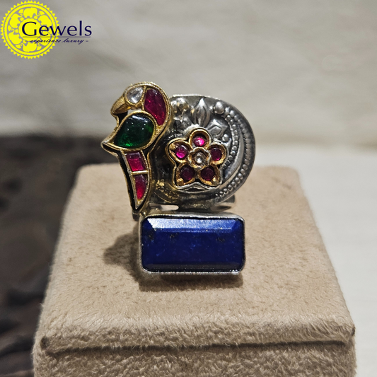 Gewels Saini Blue Ring