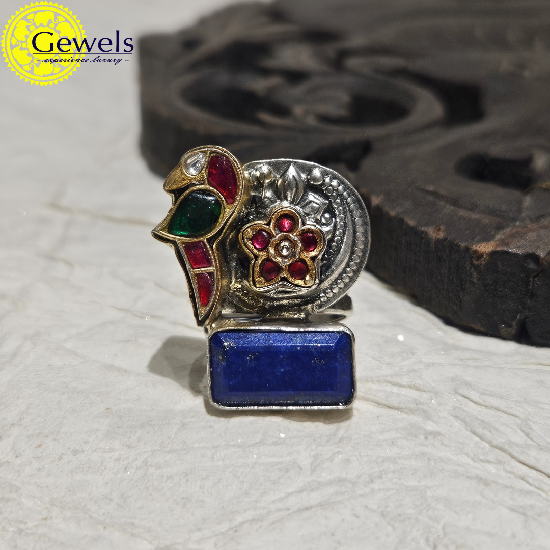 Gewels Saini Blue Ring