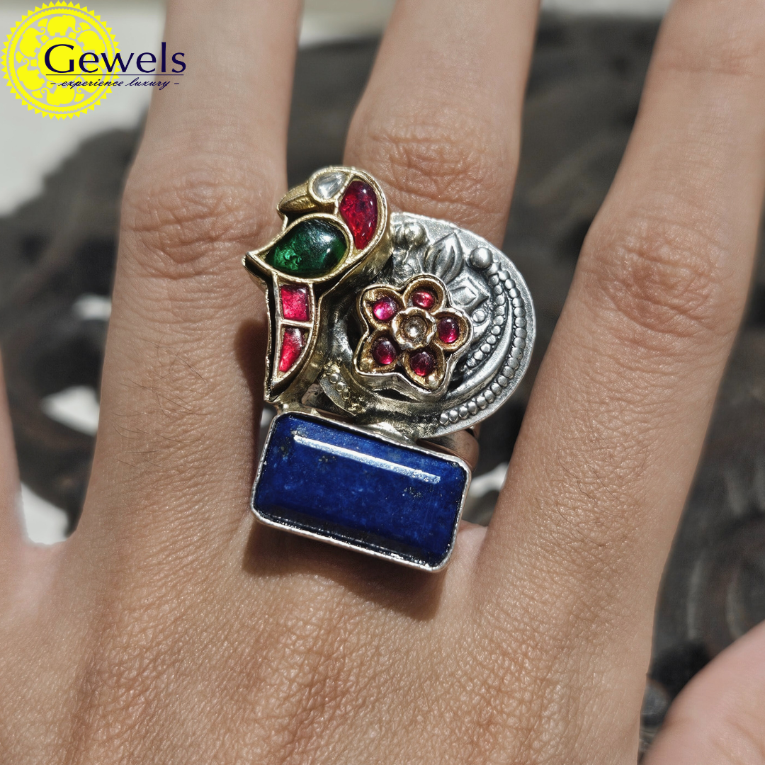 Gewels Saini Blue Ring