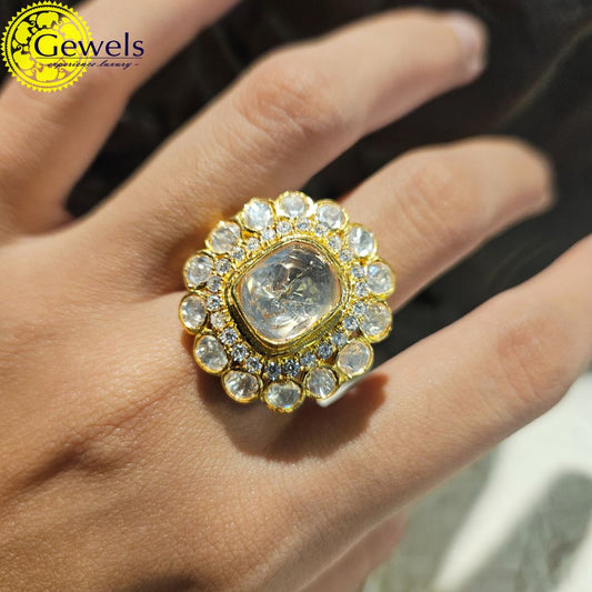 Gewels Surya Polki Ring