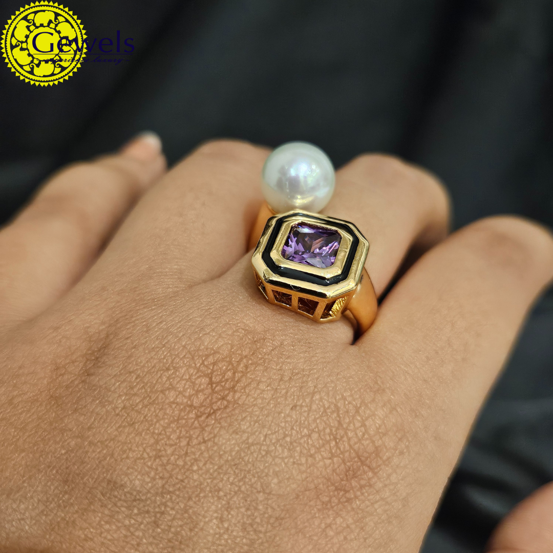 Gewels Suhasini Moti Ring